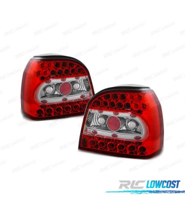 FEUX ARRIÈRE POUR VOLKSWAGEN VW GOLF 3 91-97 LED ROUGE BLANC