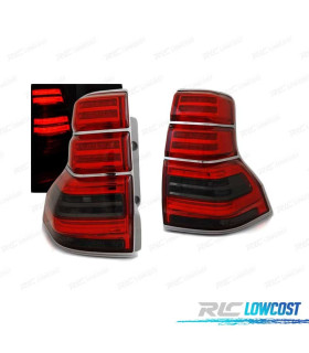 FEUX ARRIÈRE TOYOTA LAND CRUISER FJ150 09-13 LED BAR ROUGE FUMÉ