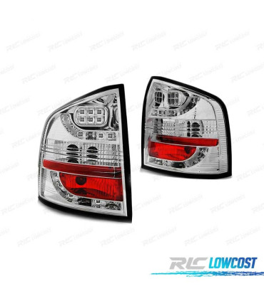FEUX ARRIÈRE SKODA OCTAVIA II KOMBI 04-12 LED CHROMÉ