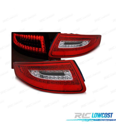 FEUX ARRIÈRE POUR PORSCHE 911 997 04-08 LED ROUGE CLAIR