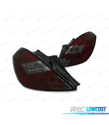 FEUX ARRIÈRE OPEL CORSA D 06-14 LED BAR ROUGE FUMÉ