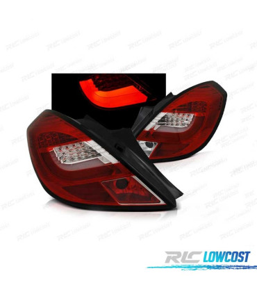 FEUX ARRIÈRE OPEL CORSA D 06-14 LED BAR ROUGE