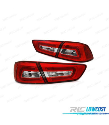 FEUX ARRIÈRE MITSUBISHI LANCER 8 08-11 BERLINE LED ROUGE CLAIR