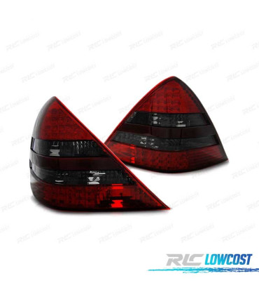 FEUX ARRIÈRE POUR MERCEDES R170 SLK 96-04 LED ROUGE FUMÉ