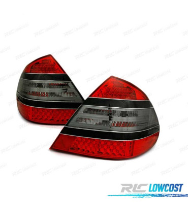 FEUX ARRIÈRE POUR MERCEDES W211 02-06 LED ROUGE FUMÉ