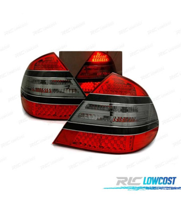 FEUX ARRIÈRE POUR MERCEDES W211 02-06 LED ROUGE FUMÉ