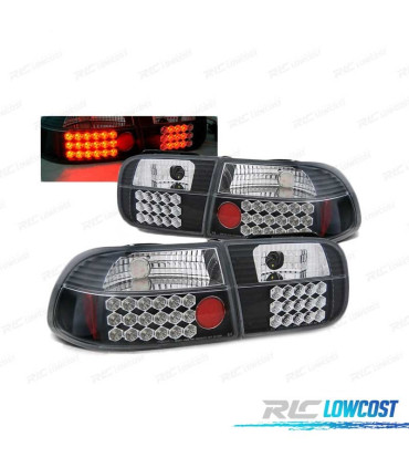 FEUX ARRIÈRE LED HONDA CIVIC 2P 4P 91-95 NOIR