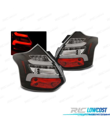 FEUX ARRIÈRE FORD FOCUS 3 HATCHBACK 11-14 CLIGNOTANT LED DYNAMIQUES NOIR