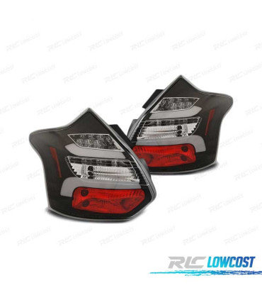 FEUX ARRIÈRE FORD FOCUS 3 HATCHBACK 11-14 CLIGNOTANT LED DYNAMIQUES NOIR