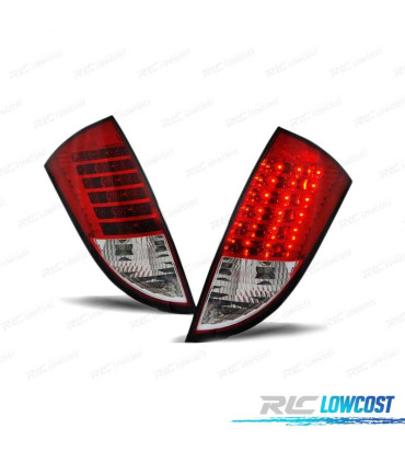 FEUX ARRIÈRE POUR FORD FOCUS 1 HB 98-04 LED ROUGE BLANC
