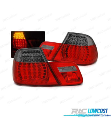 FEUX ARRIÈRE BMW E46 COUPÉ 99-03 DYNAMIQUE LED ROUGE LOOK M3