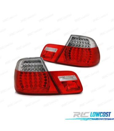 FEUX ARRIÈRE BMW E46 99-03 COUPÉ CLIGNOTANT LED DYNAMIQUE ROUGE CLAIR LOOK M3