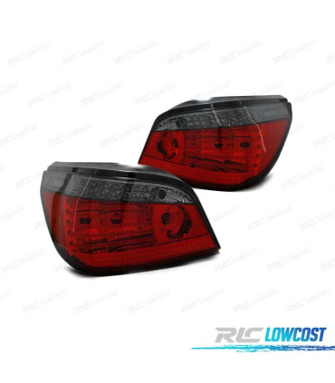 FEUX ARRIÈRE BMW E60 LCI 07-10 LED DYNAMIQUE AVEC CLIGNOTANT ROUGE FUMÉ