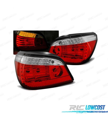 FEUX ARRIÈRE BMW E60 LCI 07-10 ROUGES AVEC CLIGNOTANT LED DYNAMIQUE