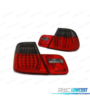 FEUX ARRIÈRE BMW E46 03-07 COUPÉ LED ROUGE FUMÉ LOOK M3