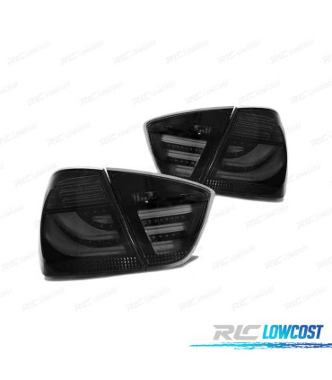 FEUX ARRIÈRE BMW E90 05-08 LED BAR NOIR FUMÉ