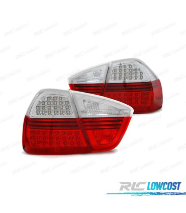 FEUX ARRIÈRE POUR BMW E90 05-08 LED ROUGE BLANC