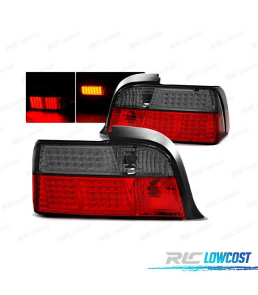 FEUX ARRIÈRE BMW E36 COUPÉ 90-99 LED FUMÉ ROUGE