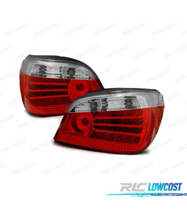 FEUX ARRIERE A LED BMW E60 03-07 ROUGE BLANC