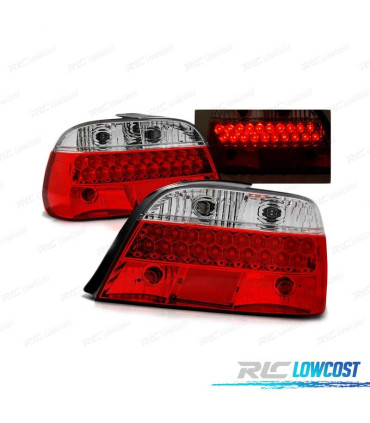 FEUX ARRIÈRE POUR BMW E38 94-01 LED ROUGE BLANC