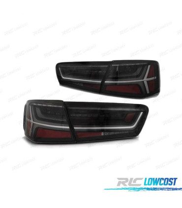 FEUX ARRIÈRE LED POUR AUDI A6 C7 11-14 FUMÉ