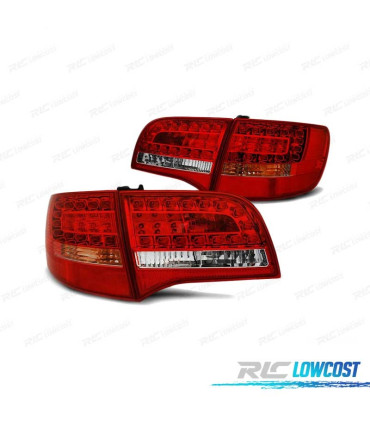 FEUX ARRIÈRE POUR AUDI A6 C6 05-08 AVANT LED ROUGE BLANC