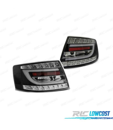 FEUX ARRIÈRE AUDI A6 C6 04-08 BERLINE LED NOIR 6PIN