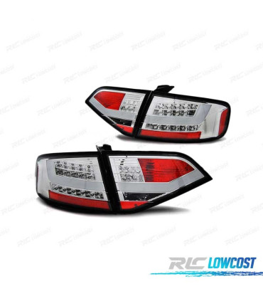 FEUX ARRIÈRE AUDI A4 B8 08-11 BERLINE LED CHROMÉ