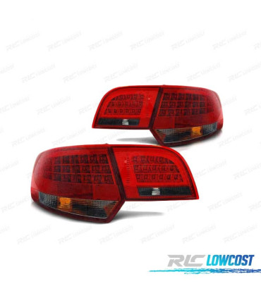 FEUX ARRIÈRE AUDI A3 8P 04-08 SPORTBACK LED ROUGE FUMÉ