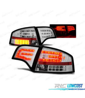 FEUX ARRIÈRE AUDI A4 B7 04-08 BERLINE 04-08 LED CHROMÉ