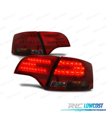 FEUX ARRIÈRE POUR AUDI A4 B7 04-08 AVANT LED FUMÉ