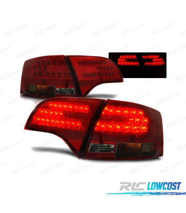 FEUX ARRIÈRE POUR AUDI A4 B7 04-08 AVANT LED FUMÉ
