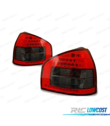 FEUX ARRIÈRE AUDI A3 96-00 LED ROUGE FUMÉ