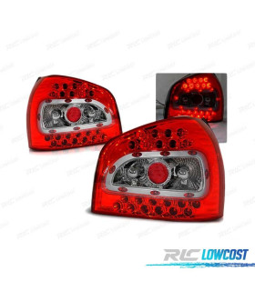 FEUX ARRIÈRE AUDI A3 96-00 LED ROUGE BLANC