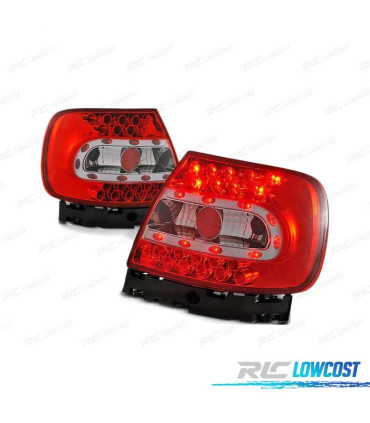 FEUX ARRIÈRE POUR AUDI A4 B5 94-00 LED ROUGE BLANC