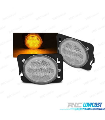 CLIGNOTANTS LATÉRAUX LED POUR JEEP WRANGLER JK 07-18 CHROMÉ