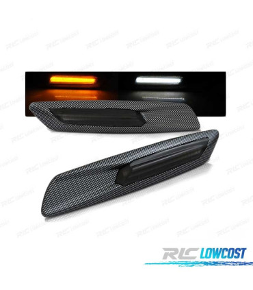 CLIGNOTANTS LATÉRAUX LED POUR BMW LOOK F10 SMOKE CARBON