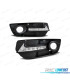 GRILLE PHARE ANTIBROUILLARD DAYLIGHT AUDI Q5 08-12 NOIR