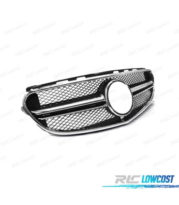 CALANDRE MERCEDES CLASSE E W212 13-16 LOOK AMG NOIR CHROMÉ