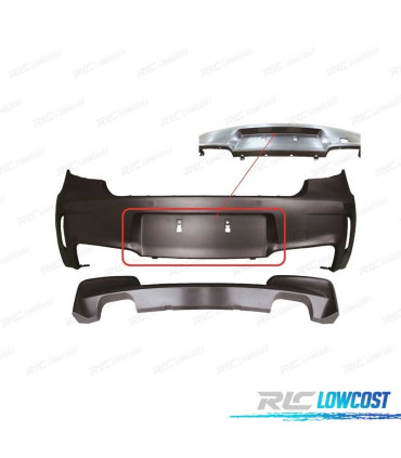 PARE-CHOQUES ARRIÈRE BMW E81 E87 04-11 LOOK 1M