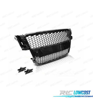 CALANDRE AUDI A5 07-11 LOOK RS NOIR BRILLANT