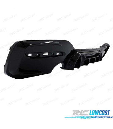 DIFFUSEUR BMW F20 LCI 15-19 LOOK M COMPETITION NOIR BRILLANT O---O
