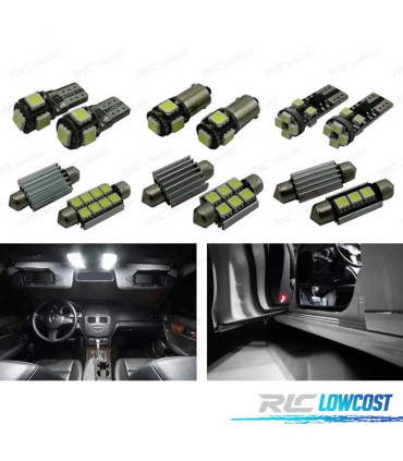 KIT 15 AMPOULES LED INTÉRIEUR POUR MERCEDES GLA CLASSE X156 GLA200 GLA250 GLA45 AMG 2013+