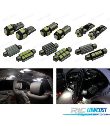 KIT 15 AMPOULES LED INTÉRIEUR MERCEDES CLASS ET COUPÉ C207 E200 E220 E250 E260 E300 E320 E350 E400 E500 E550 09
