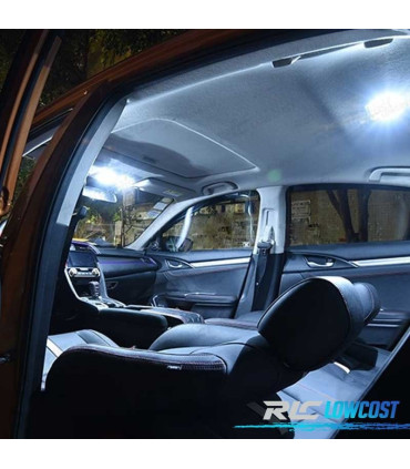 KIT 7 AMPOULES LED INTÉRIEUR POUR HONDA CIVIC 10TH GEN 16-