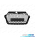 CALANDRE AUDI A3 8V 16-20 LOOK RS3 NOIR BRILLANT