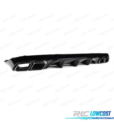 DIFFUSEUR ARRIÈRE MERCEDES CLASE E C238 16- AMG NOIRE LOOK E63 + EMBOUTS