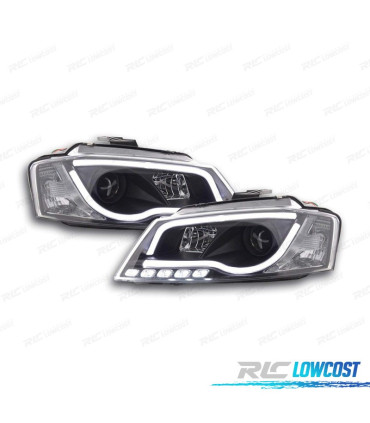 PHARES AUDI A3 8P 08-12 FEUX DIURNES TUBE LIGHT FOND NOIR