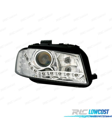 PHARES AUDI A3 8P 03-08 DAYLIGHT FOND CHROMÉ