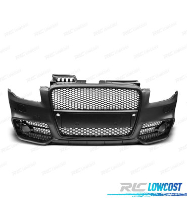 PARE CHOCS FRONTAL AUDI A4 04-07 LOOK RS4 NOIR PDC